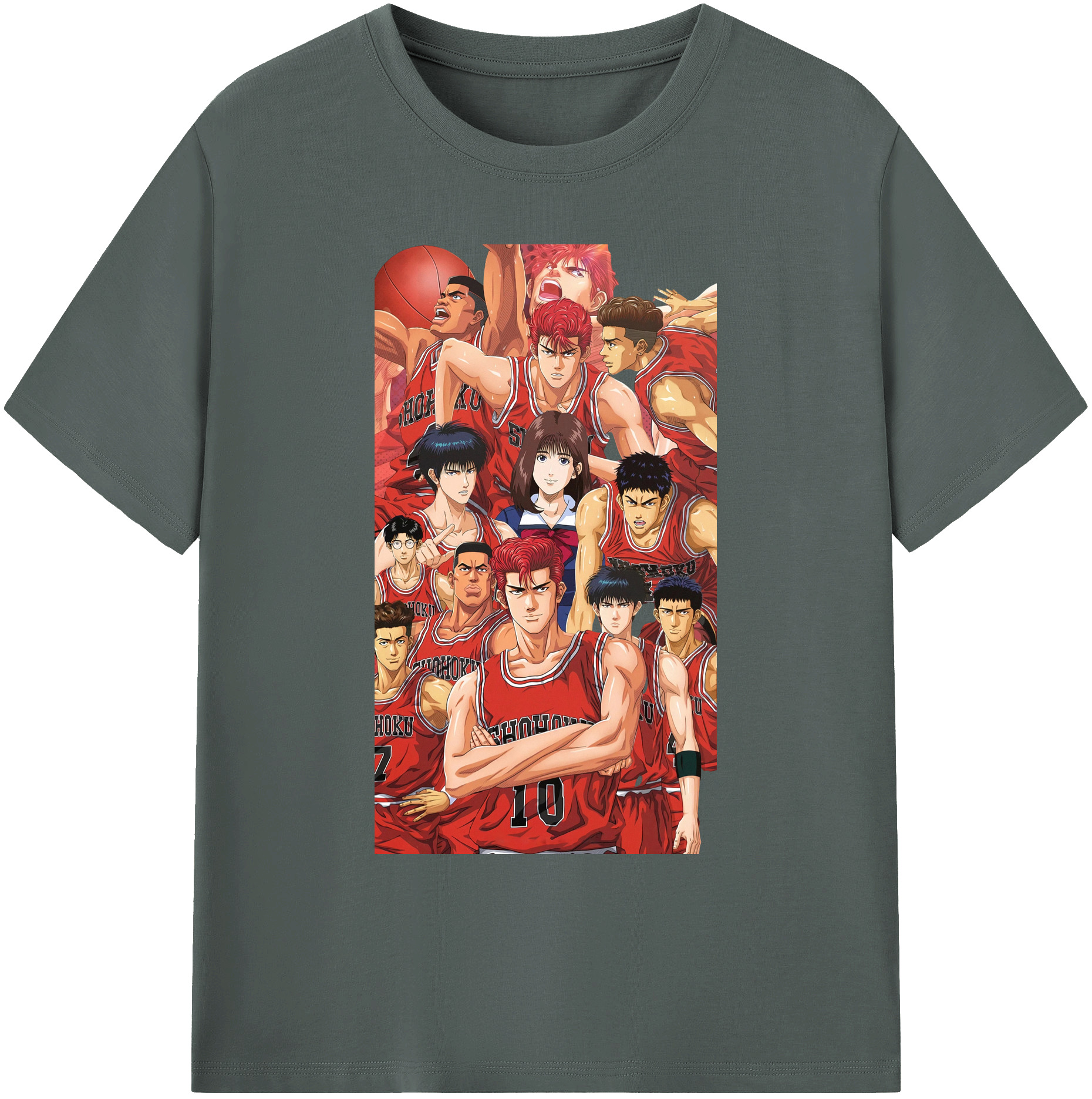 （画像用） SLAM DUNK／スラムダンク 綿100％ メンズ半袖Tシャツ｜肌触りやわらか＆通気性